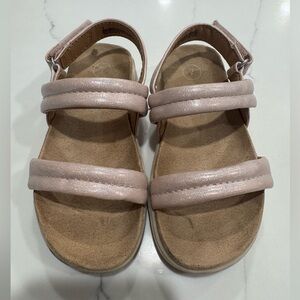 Cat & Jack Pink Iridescent Strap Sandals